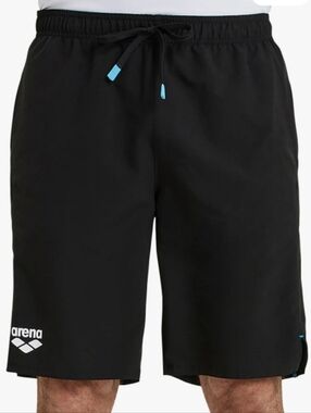 Arena Unisex Team Panel Bermuda Shorts - Black